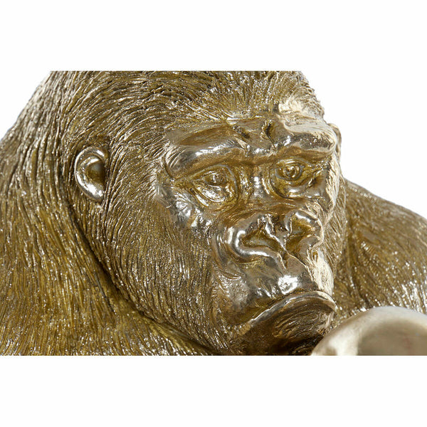 Moderne Goldene Harz Gorilla Deko-Figur