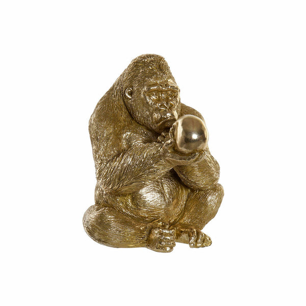 Moderne Goldene Harz Gorilla Deko-Figur