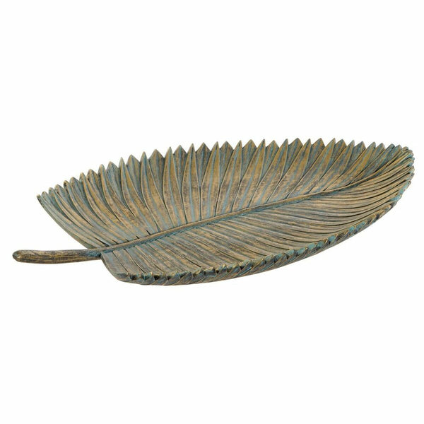 Grau-goldene Tropical Pflanzenblatt-Tischdekoration