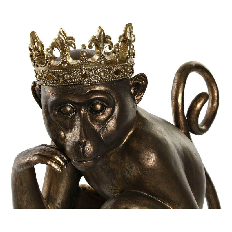 Gold-Kupferne Koloniale Harz Affen Deko-Figur