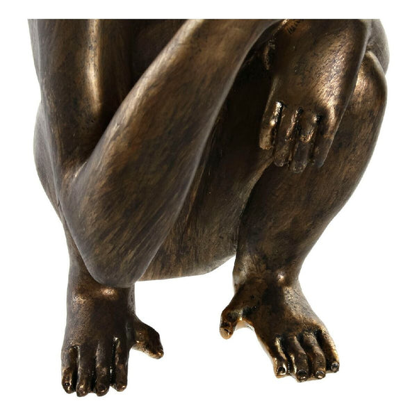 Gold-Kupferne Koloniale Harz Affen Deko-Figur