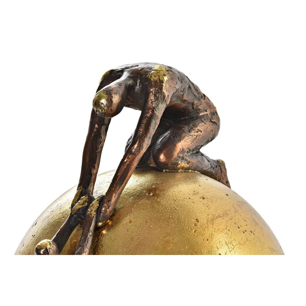 Moderne Menschen Deko-Figur in Gold-Kupfer