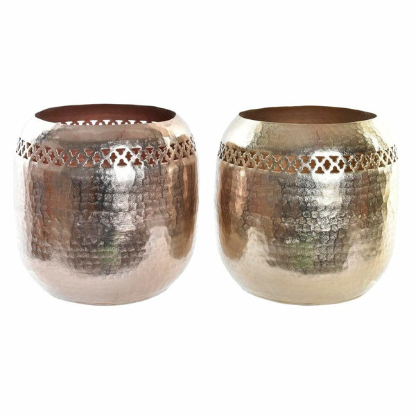 Arabisch gestanzte Kupfer- und Gold-Aluminiumvase (2 Stück)