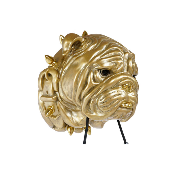 Wandleuchte aus Harz in Gold, moderne Bulldog-Form