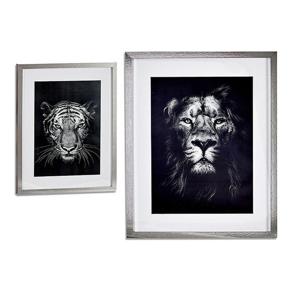 Gemälde eines Löwen und Tigers - Dazzling Décor Store