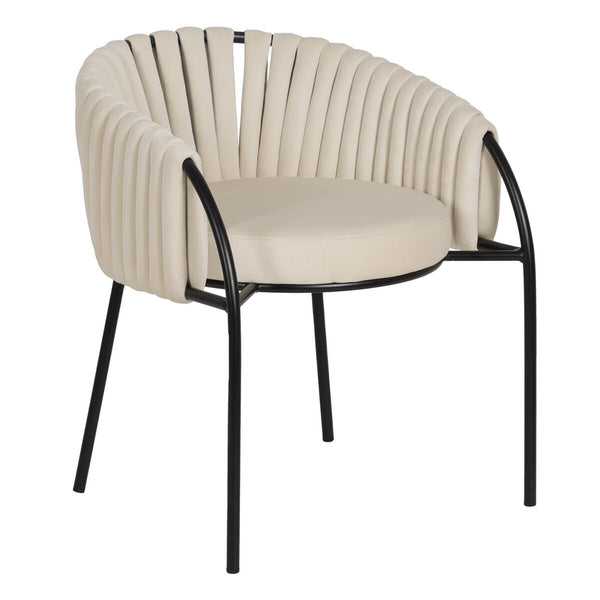 Kontrastierender Stuhl in Weiß und Schwarz