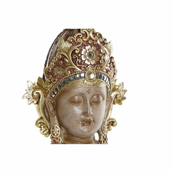 Orientalische Braun-Goldene Buddha Deko-Figur