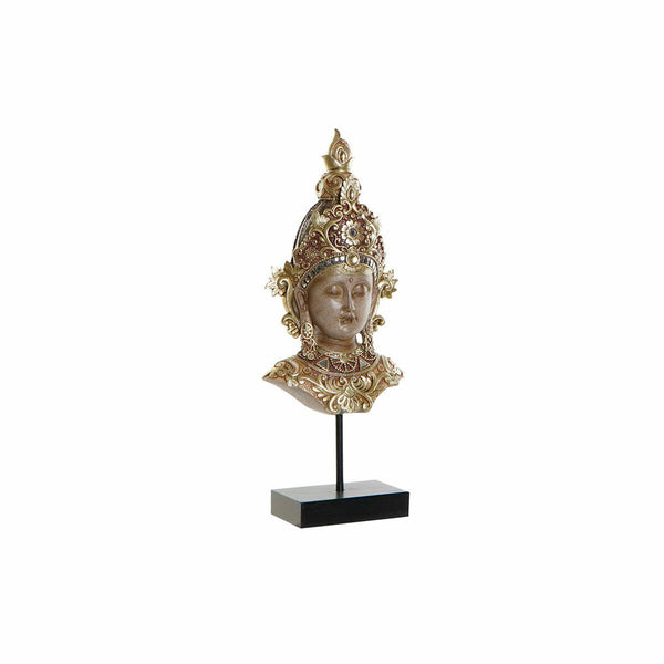 Orientalische Braun-Goldene Buddha Deko-Figur