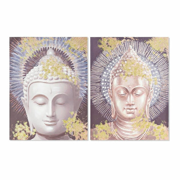 Traditionelles Bild Buddha Orientalisch (2 Stück)