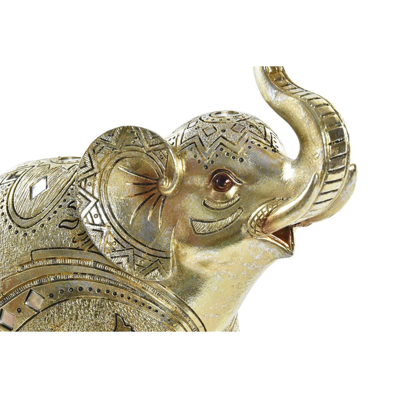 Goldener Kolonialer Elefant Deko-Figur