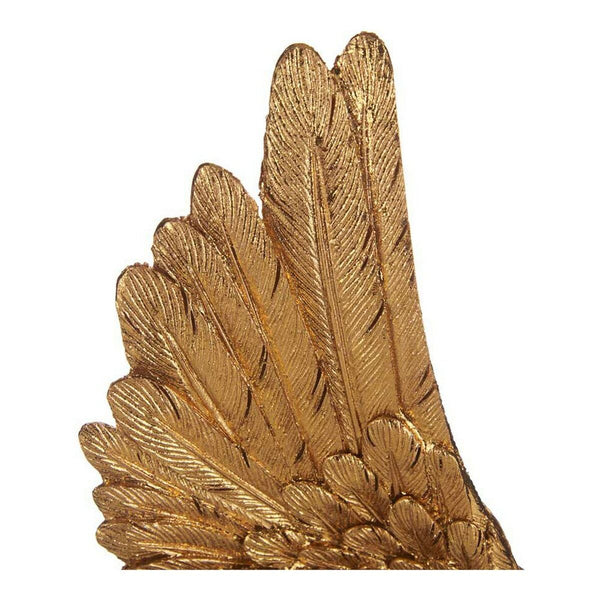 Goldene Engelsflügel Deko-Figur aus Polyesterharz