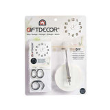 Wall Clock Sticker Silver ABS EVA (Ø 45 cm) - Dazzling Décor Store